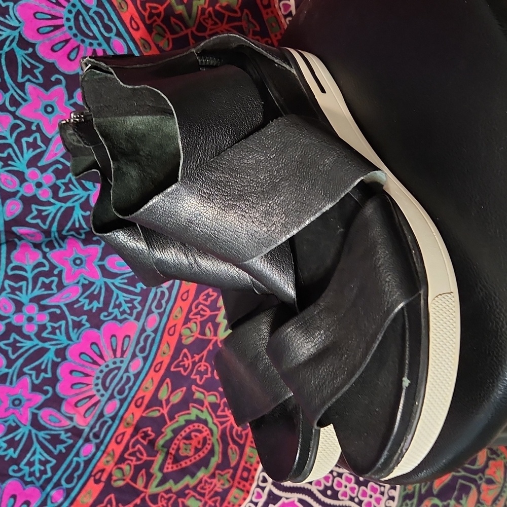 Eileen Fisher Leather Sneaker Sandal